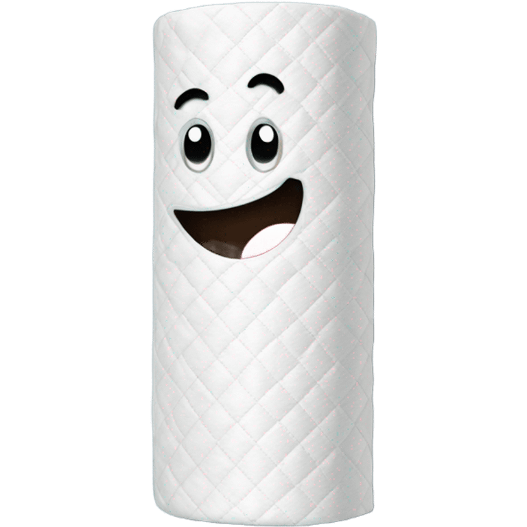 quilted paper towel roll vertically standing emoji