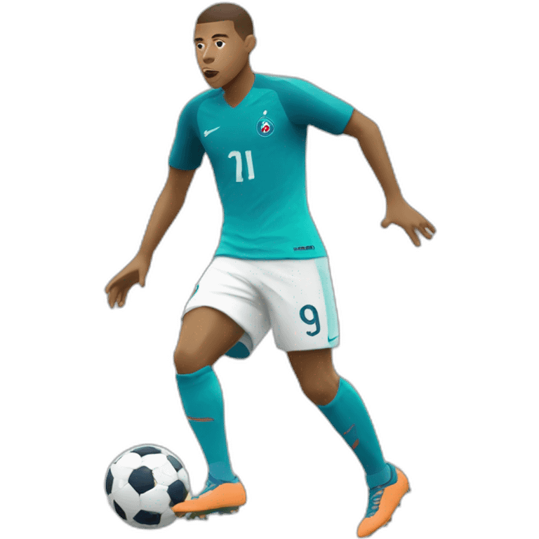 Mbappé choqué emoji