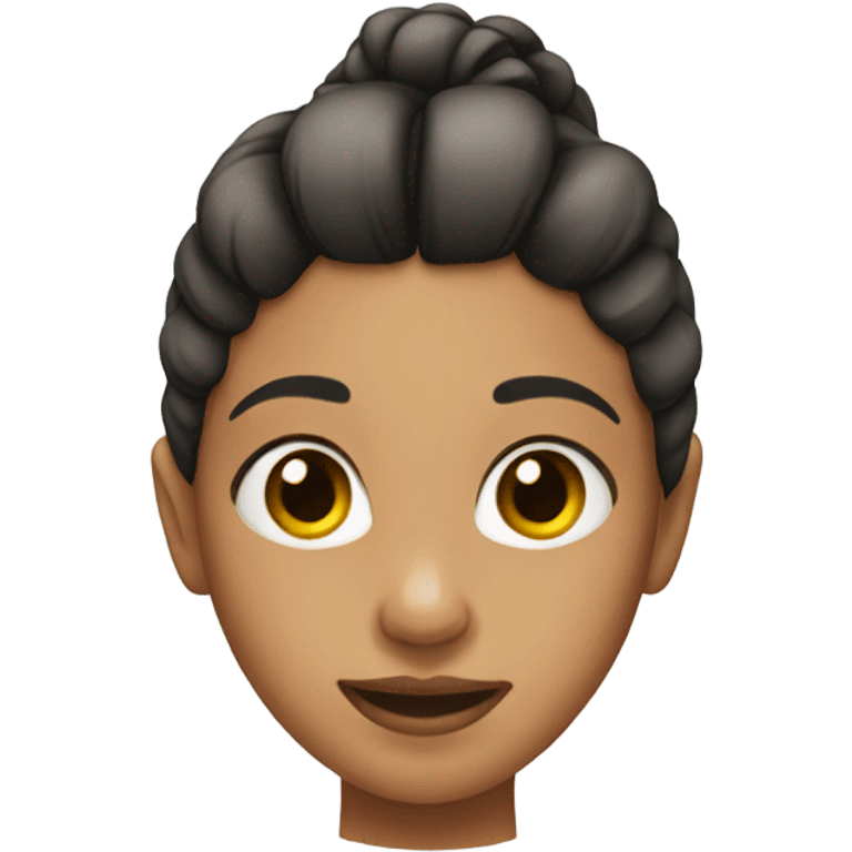 Girl with two ponytails  emoji