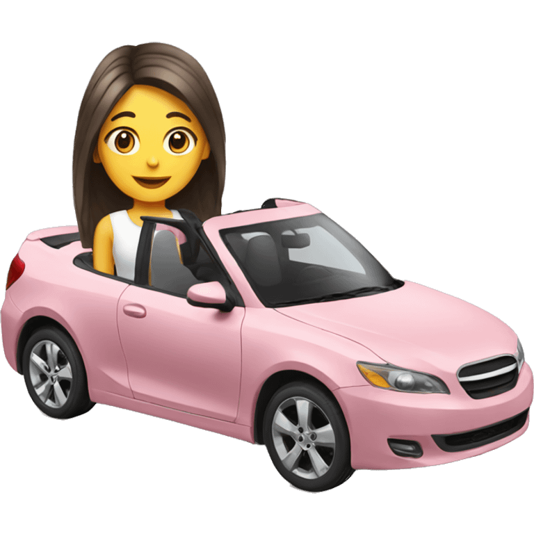 Car with girl in it emoji