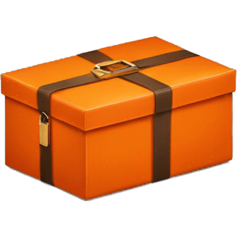 Orange-Hermès-brand-box emoji