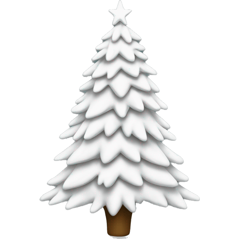 white christmas tree emoji