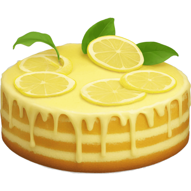 Lemon cake emoji