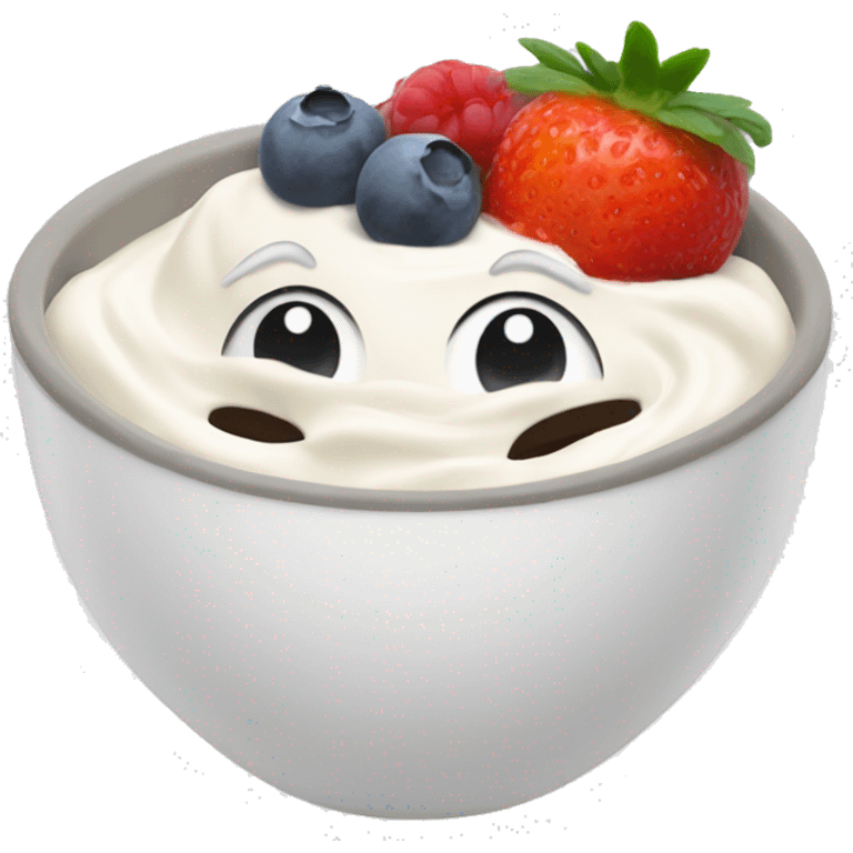 Yogurt bowl emoji