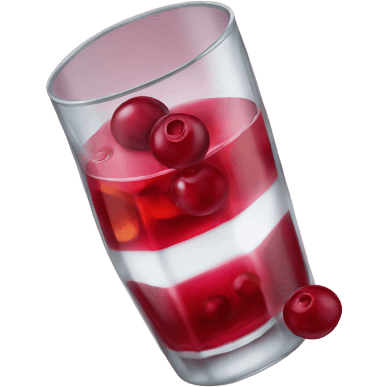 Vodka cranberry drink emoji