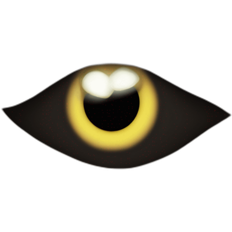 Frightning eyes in the dark emoji