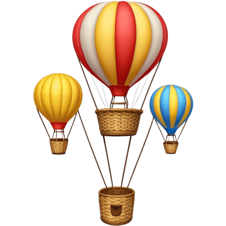 Hot air balloons emoji