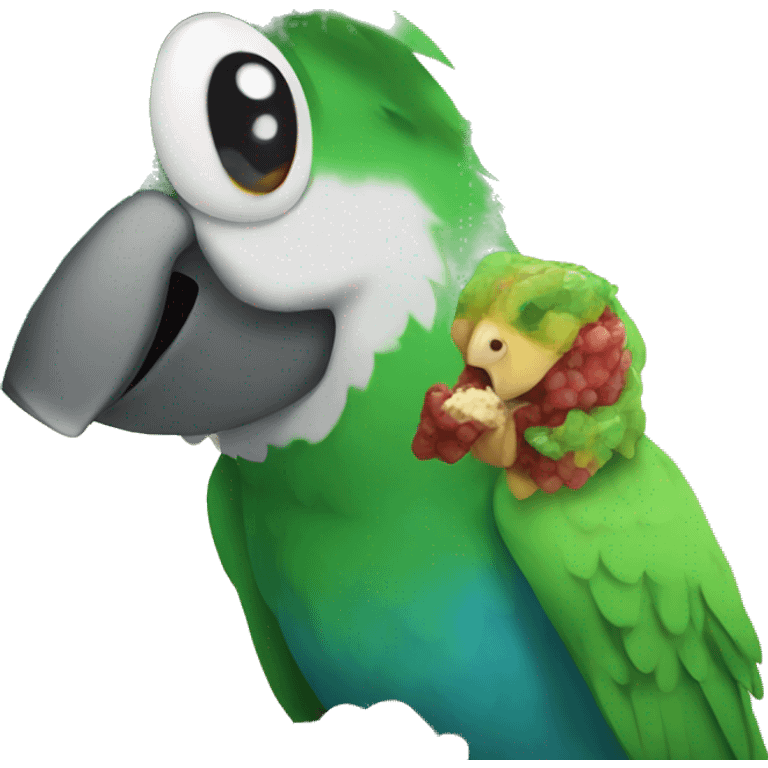 parrot hungry emoji