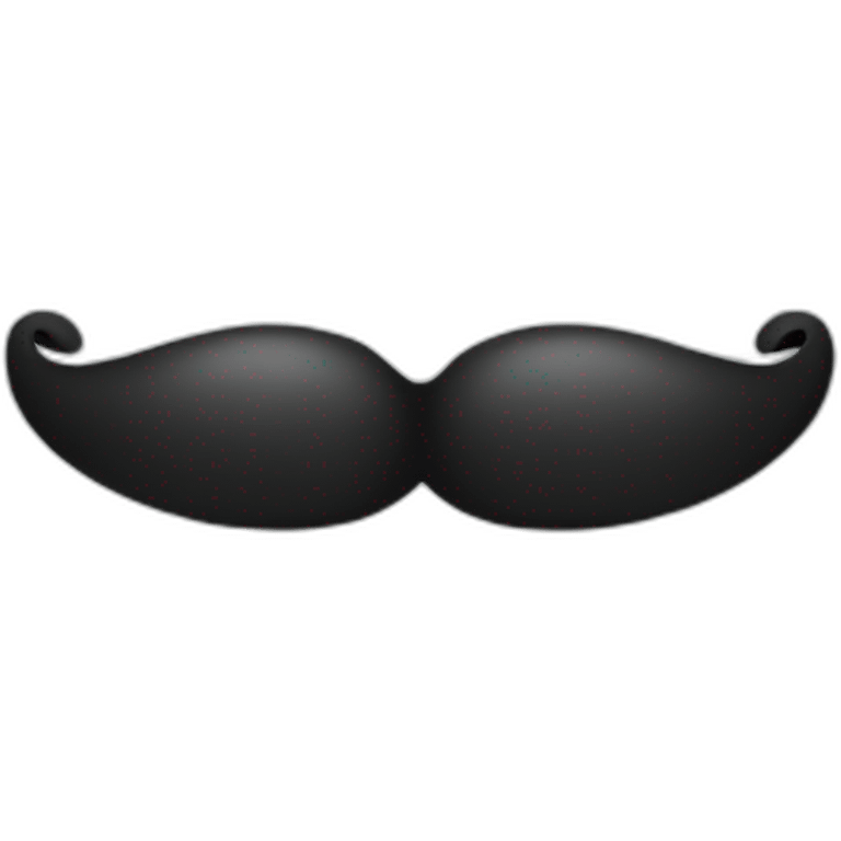 floating mustache emoji