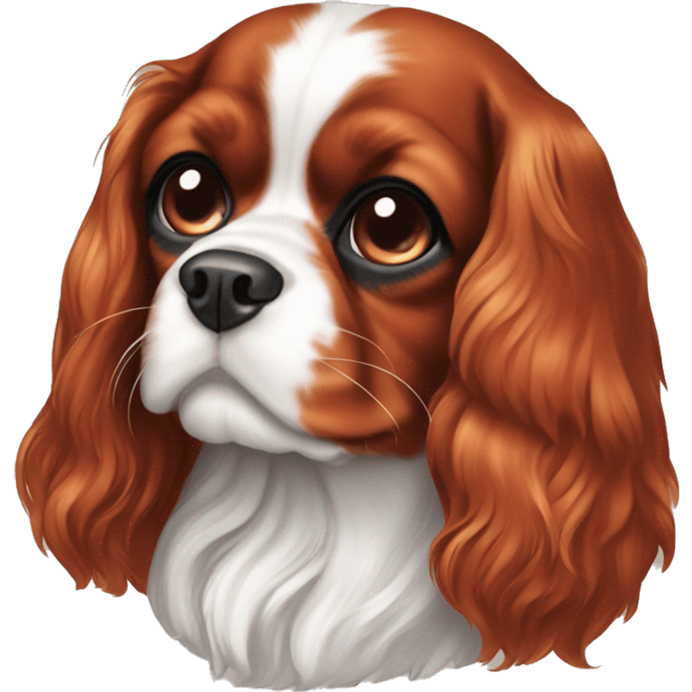 Cavalier King Charles Spaniel Ruby color emoji