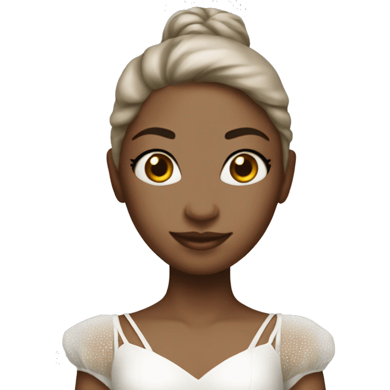 Ballerina with white outfit emoji