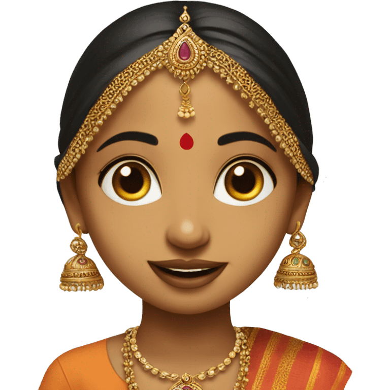 Petite Gujarati Girl with Jhumka emoji