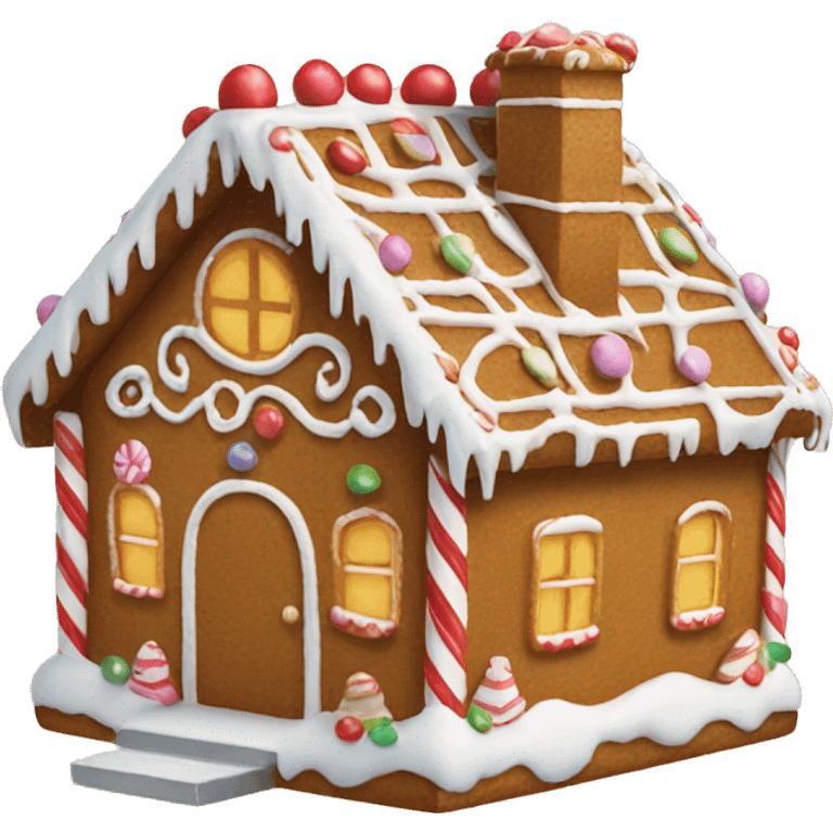 Gingerbread house emoji