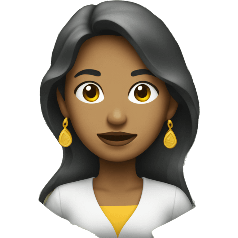 Mujer con dólares en la cara emoji