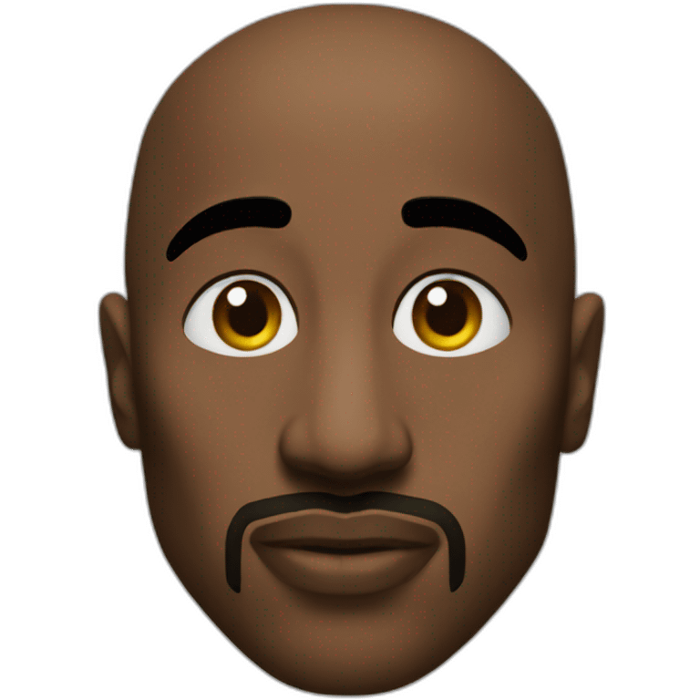 Tupac shakur, Bald emoji