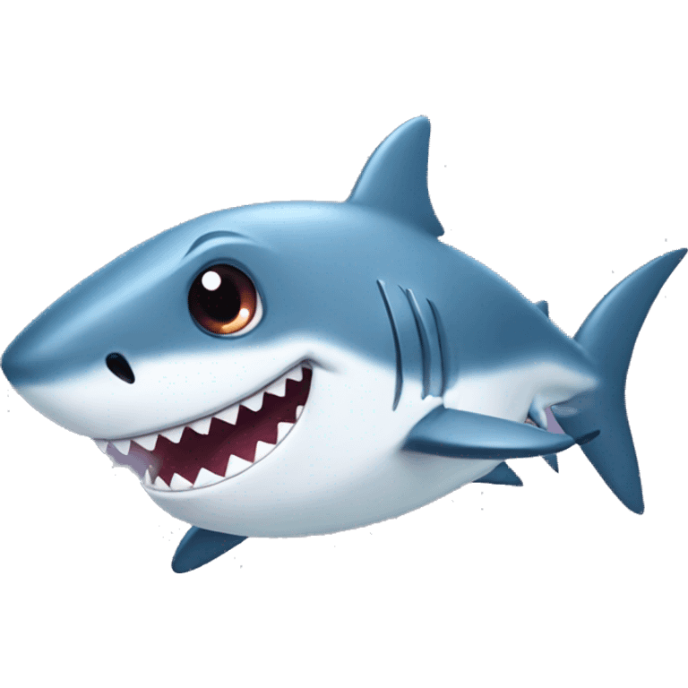 Cute shark emoji