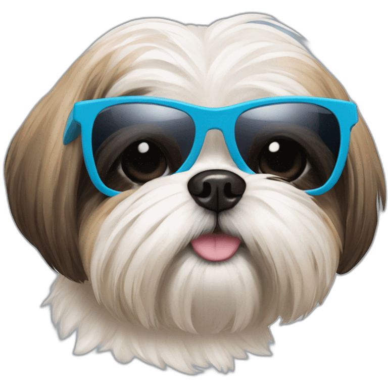 Shih tzu with sunglasses emoji