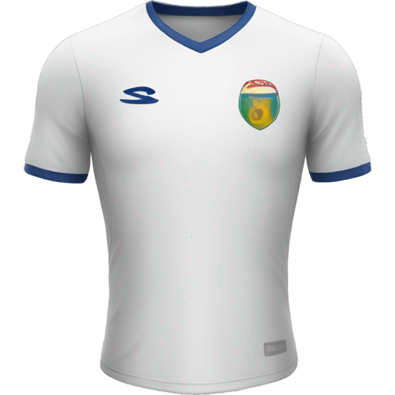 a white football shirt emoji