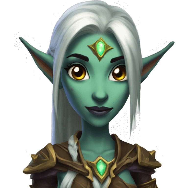 night elf female from world of warcraft emoji