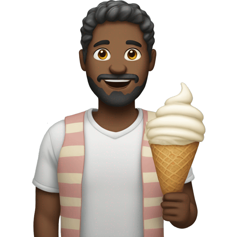 men with ice cream  emoji