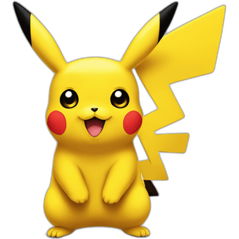 pikachu with black part of the tail emoji