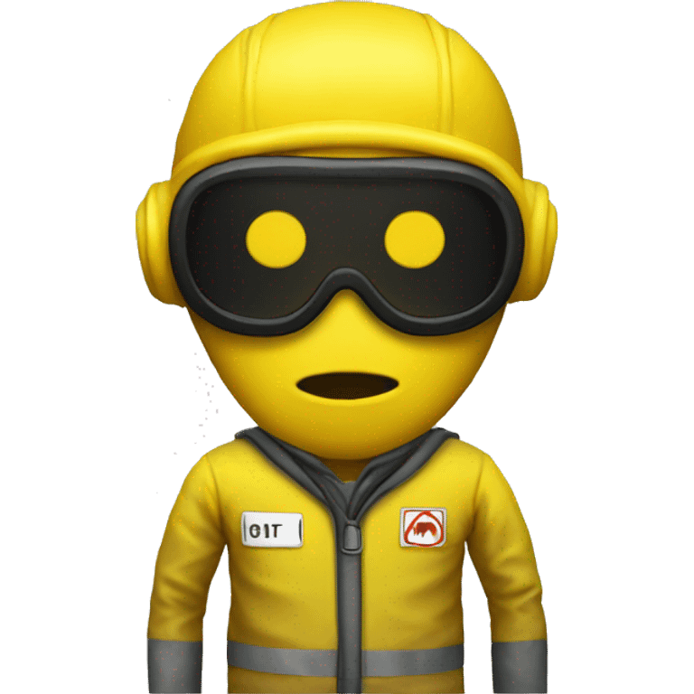 Hazmat yellow suit backrooms emoji