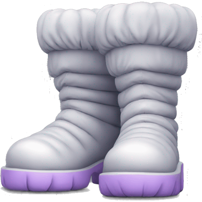 Puffy oversized chunky rounded padded futuristic boots emoji