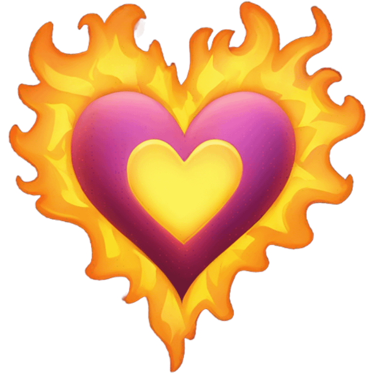 Fire heart emoji