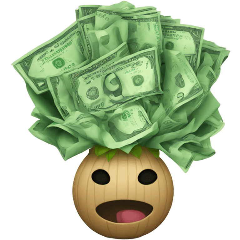 money bouquet emoji