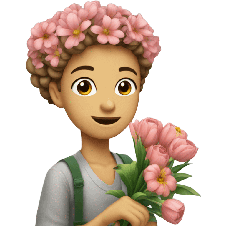 buquês de flores  emoji