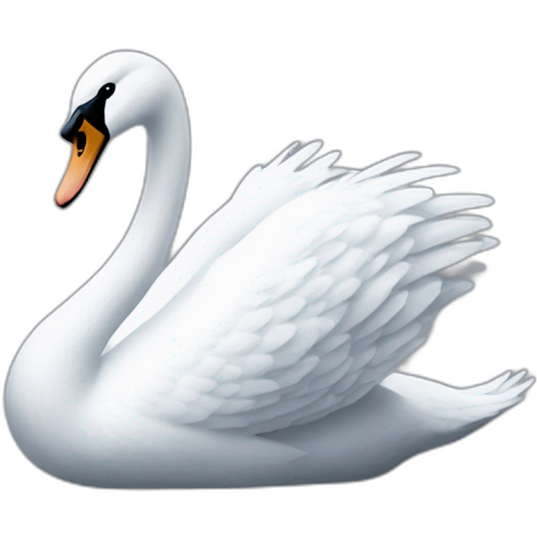 Cygne spiralé emoji