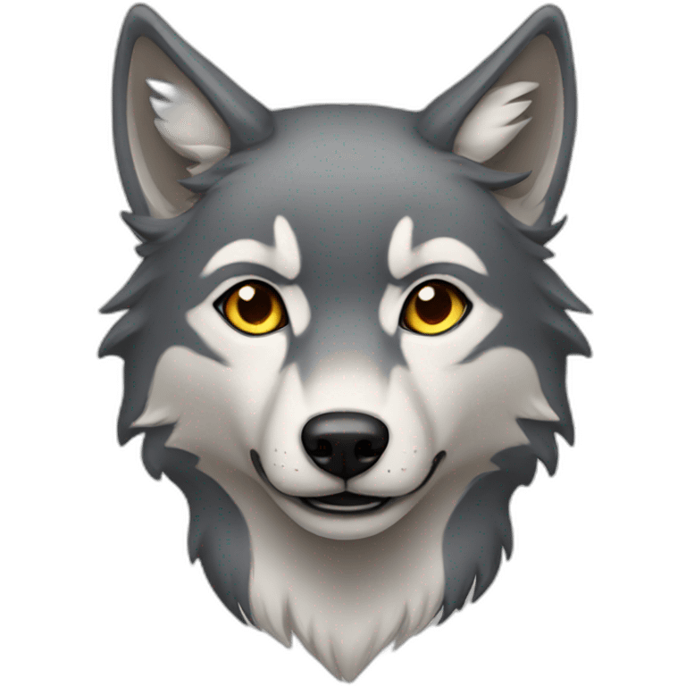 Female wolf  emoji