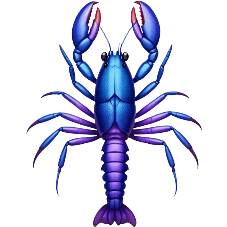 Purple and Blue Crayfish emoji