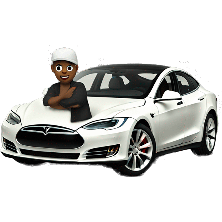 Me with my Tesla  emoji