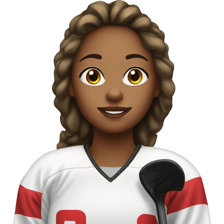 girl hockey player emoji