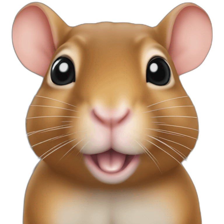 realistic brown agouti gerbil emoji