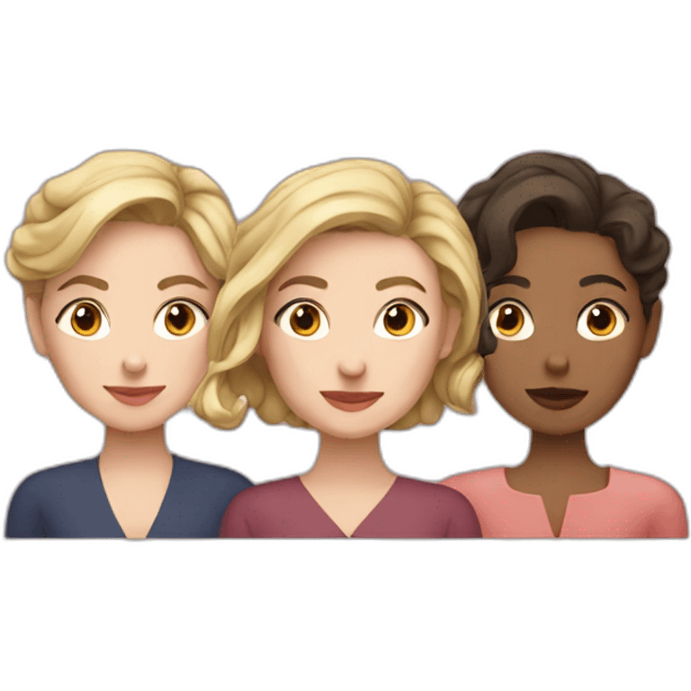 Louisa, Franny, and Helen emoji