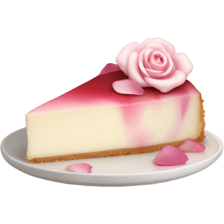 Rose cheesecake emoji