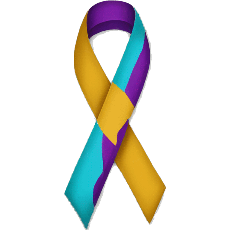 Suicide awareness ribbon  emoji