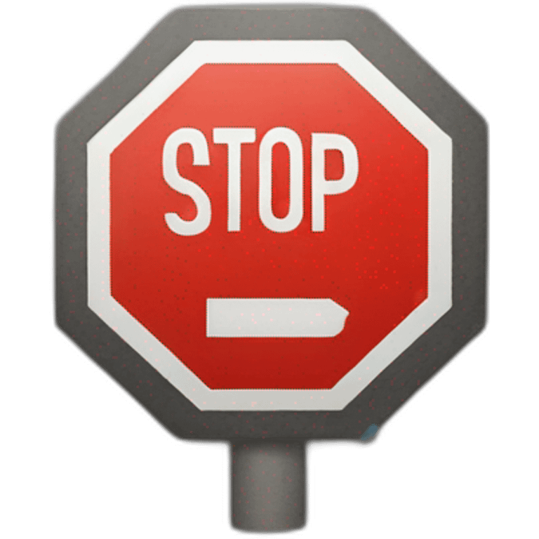 stop sign emoji