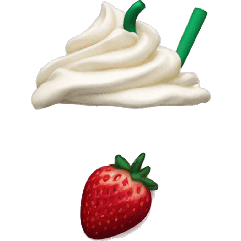 Starbucks strawberry cream  emoji