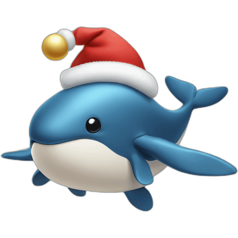 christmas whale emoji