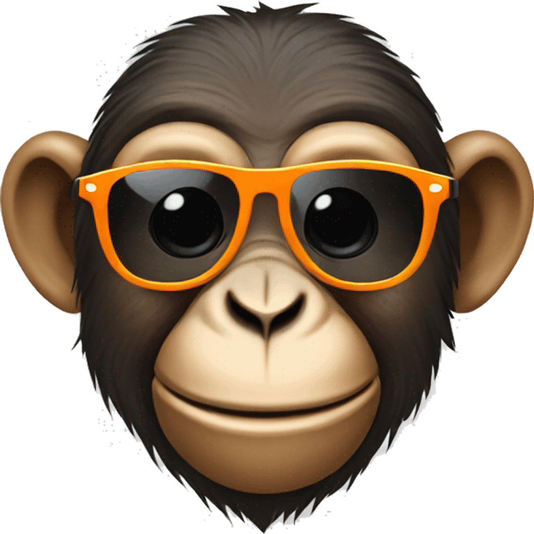 Monkey with sunglasses emoji