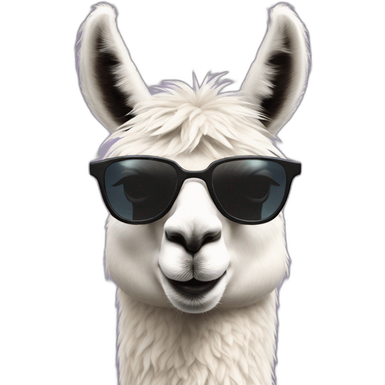 llama with sunglasses emoji