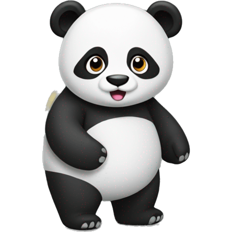 Panda in the road emoji