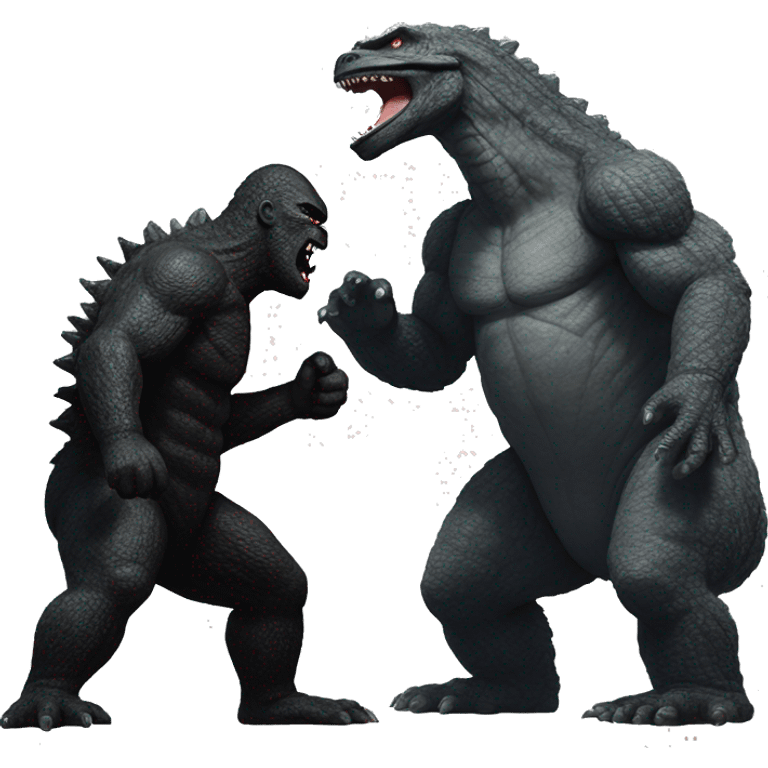 Godzilla vs king Kong emoji