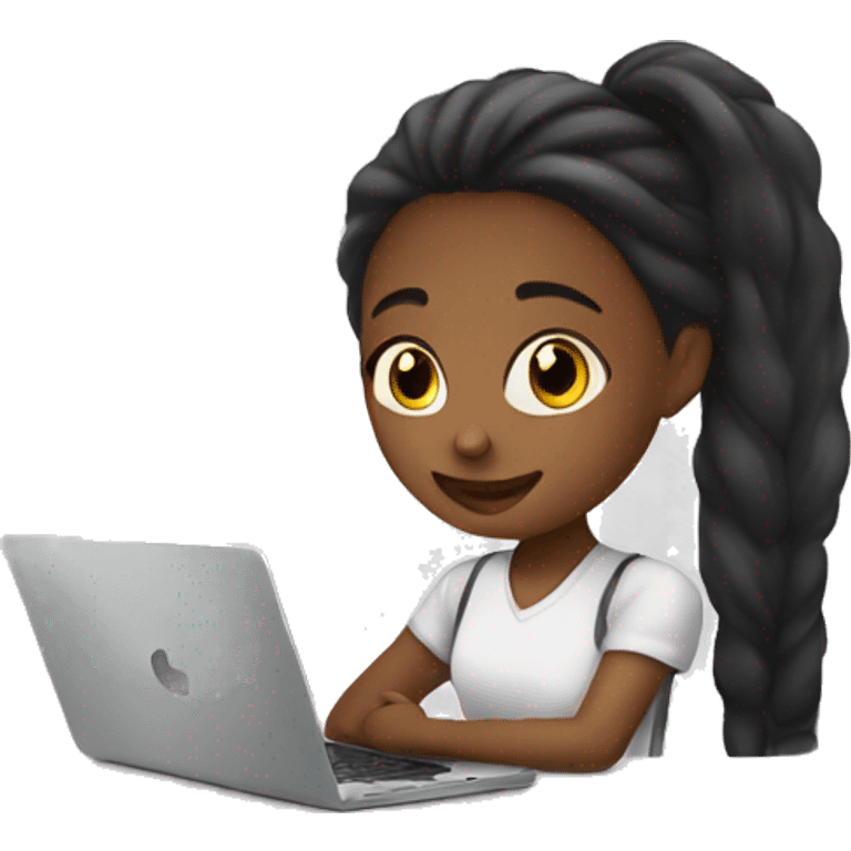 girl+laptop+coffe emoji