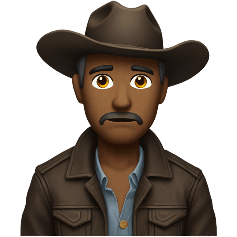 Sad cowboy emoji