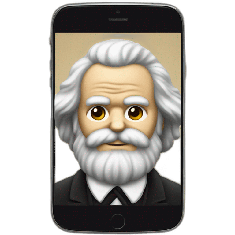 karl marx smartphone emoji