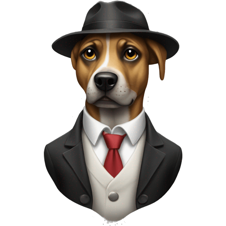 Mafia dog emoji